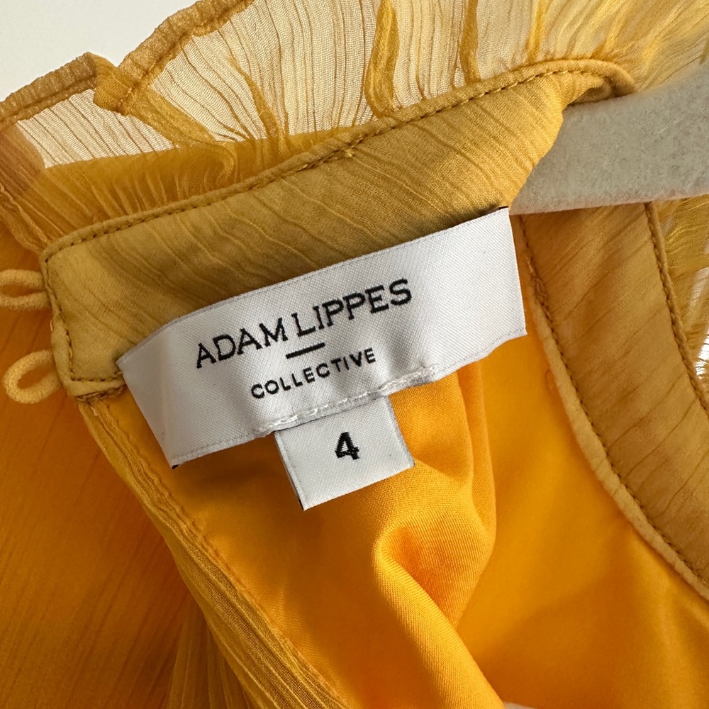 Adam Lippes Sunny Yellow Ruffle Dress - Picture 3 of 5